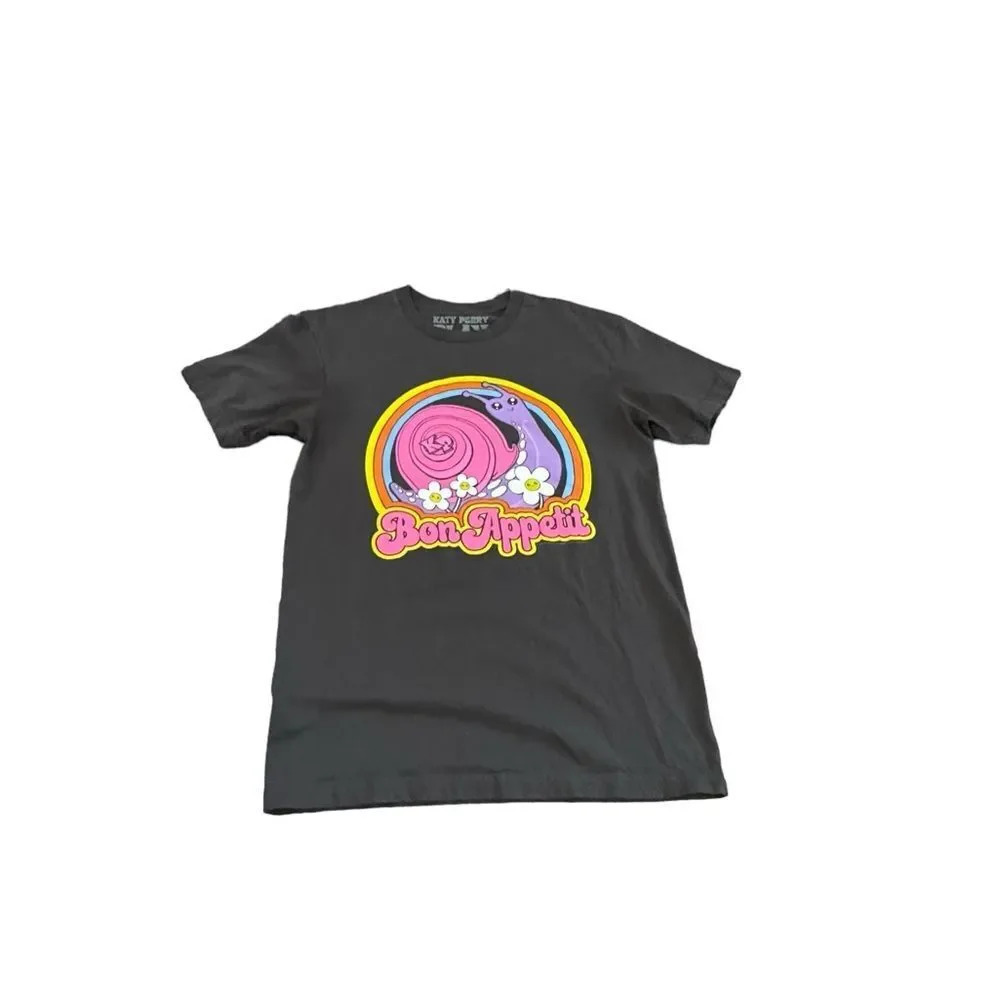 EUC Katy Perry play Bon Appetit black tee  2021 Medium